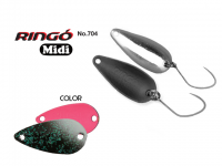Lingurita oscilanta Yarie 704 Ringo Midi 1.8g N12 Slash Pink
