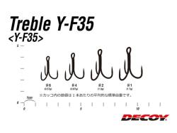 Decoy Y-F35 Fine & Long Shank Treble