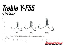 Decoy Y-F55 Light Jigging Treble