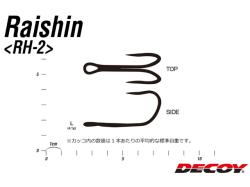 Ancore duble Decoy RH-2 Raishin Snake Head Special Hook