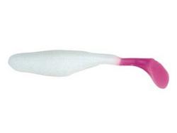 Bass Assassin Turbo Shad 10cm White / Pink Tail