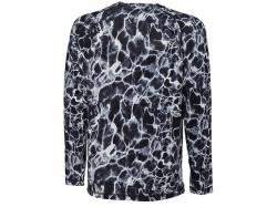 Savage Gear Night UV Long Sleeve T-Shirt Black Waterprint
