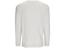 Simms Logo Shirt LS White