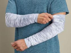 Buff CoolNet UV+ Arm Sleeves Reflective Light Grey