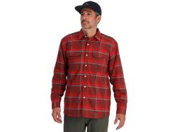 Simms Cold Weather Shirt Cutty Red Asym Ombre Plaid