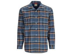 Simms Cold Weather Shirt Neptune and Sun Glow Ombre Plaid