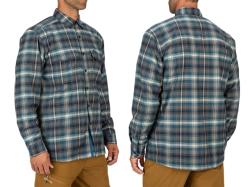 Camasa Simms ColdWeather Shirt Forest Hickory Plaid