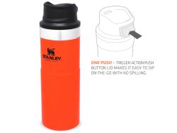 Stanley Classic Trigger-Action Travel Mug Blaze Orange 0.47L