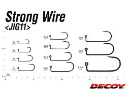 Decoy JIG11B Strong Wire Black Hooks 