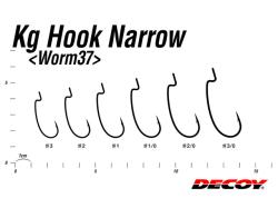 Carlige Decoy Worm 37 KG Narrow Gap Hook