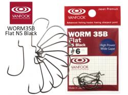 Vanfook Worm-35B Flat Offset Hooks
