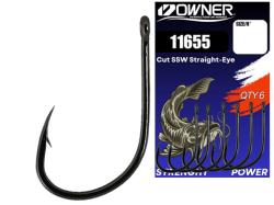 Owner Amaz 11655 Cut SSW Straight-Eye Hooks