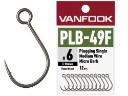 Carlige Vanfook PLB-49F Plugging Single Medium Wire Micro Barb Hooks