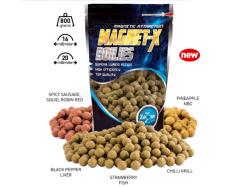 Carp Zoom Magnet-X Boilies Spicy Sausage Chilli Robin Red