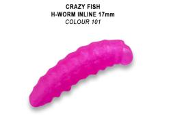 Crazy Fish MF H-Worm Inline 1.7cm 101 Shrimp Squid Floating