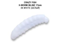 Crazy Fish MF H-Worm Inline 1.7cm 59 Sweet Cheese Floating