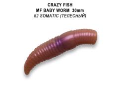 Crazy Fish MF Baby Worm 3cm 52 Shrimp Squid