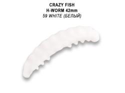 Crazy Fish MF H-Worm 4.2cm 59 Shrimp Squid Floating