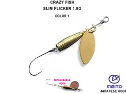 Crazy Fish Slim Flicker Spinner 1.9g 1-MB