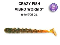 Crazy Fish Vibro Worm 7.5cm 10 Squid