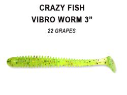 Crazy Fish Vibro Worm 7.5cm 22 Squid