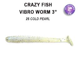 Crazy Fish Vibro Worm 7.5cm 25 Shrimp