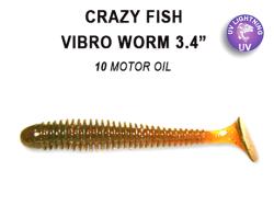Crazy Fish Vibro Worm 8.5cm 10 Squid