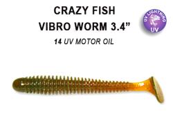 Crazy Fish Vibro Worm 8.5cm 14 Squid