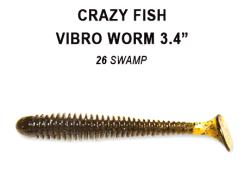 Crazy Fish Vibro Worm 8.5cm 26 Squid