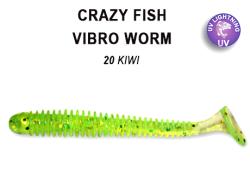 Crazy Fish Vibro Worm 5cm 20 Garlic