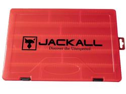 Jackall 2800D Tackle Box Medium Clear Red