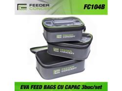 Feeder Concept With Eva Lid Feed Bag Kit 3pcs