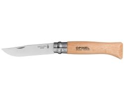 Opinel N8 Stainless Steel Folding Knife with Shealth