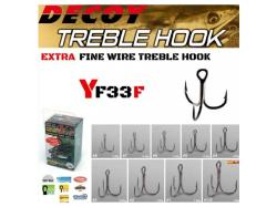 Decoy Extra Fine Wire Treble Hooks Y-F33F