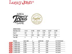 Fir fluorocarbon Lucky John Area Trout Game 75m Pink
