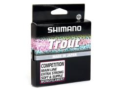 Fir monofilament Shimano Trout Competition 150m Red