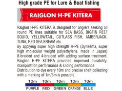 Fir Raiglon H-PE Kitera X4 Braided 150m