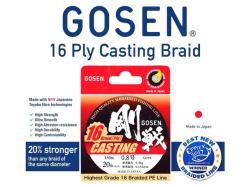 Gosen PE Casting X16 Braid 150m Light Green