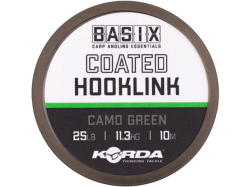 Korda Basix Coated Hooklink Camo Green 10m