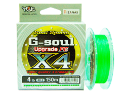 Fir textil YGK G-Soul X4 Upgrade PE 100m Fluo Green