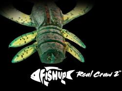 FishUp Real Craw 3.8cm #045 Green Pumpkin Red and Black
