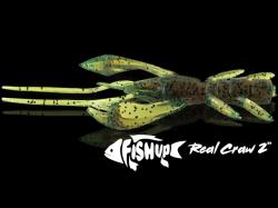 FishUp Real Craw 3.8cm #050 Green Pumpkin Brown Red and Purple