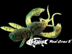 FishUp Real Craw 5cm #045 Green Pumpkin Red and Black