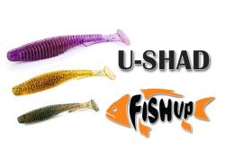 FishUp U-Shad 10.1cm #045 Green Pumpkin Red & Black