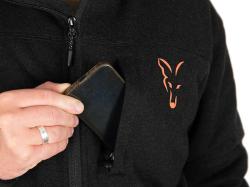Fox Collection Sherpa Jkt Black and Orange