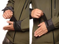 Select Baits New Wave Softshell Fleece Insulated Green/Black Jacket