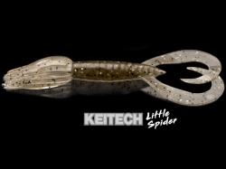 Keitech Little Spider Chartreuse Red Flake PAL#01