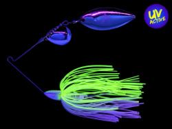 Keitech Tee-Bone Spinnerbait Tandem Willow 14g White Chartreuse 509