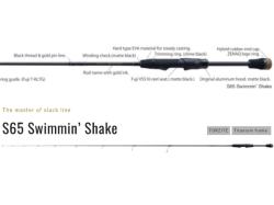 Lanseta Zenaq Spirado Blackart S65 Swimmin Shake 1.98m 0.45-5g M Slow