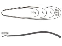 Lingurita oscilanta Tiemco Lightning Wobbler 35mm 3.5g 217